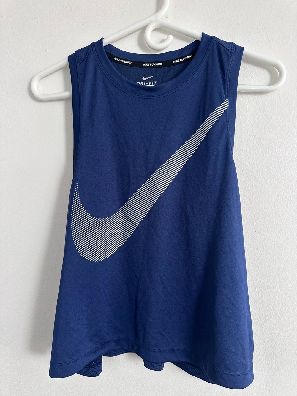 Nike Kids Navy Blue Tank Top with White Swoosh